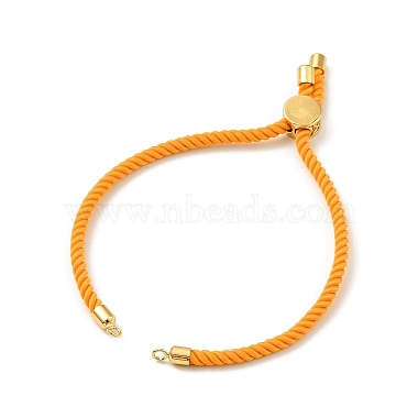 Наполовину готовые браслеты-слайдеры из скрученной миланской веревки(FIND-G032-01G-02)-2