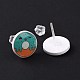 Colorful Acrylic Imitation Food Stud Earrings with Platic Pins(EJEW-F293-02E)-2