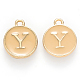 Golden Plated Alloy Enamel Charms(X-ENAM-S118-06Y)-1