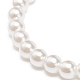 Bracelet extensible en perles d'imitation en plastique ABS avec breloques en alliage d'émail pour enfants(BJEW-JB08524-03)-6