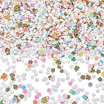 Christmas Themed 1 Set DIY Epoxy Resin Material Filling, including Polymer Clay and Plastic Beads, Mixed Shapes, Mixed Color, 4.5~8x5~7x0.5~1.5mm, 100g/set(DIY-SC0027-30C)
