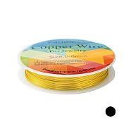 Copper Jewelry Wire, Long-Lasting Plated, Gold, 20 Gauge, 0.8mm, about 9.84 Feet(3m)/roll(CWIR-CW0.8mm-07)