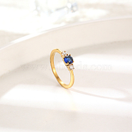 Elegant Stainless Steel Diamond Ring for Women's Daily Wear(FF1490-2)