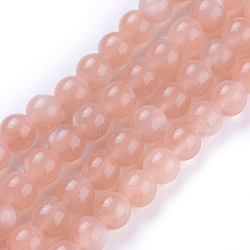 Grade AAA Natural Gemstone Sunstone Round Beads Strands, 6mm, Hole: 1mm, about 62pcs/strand, 15.5 inch(G-E251-34-6mm)