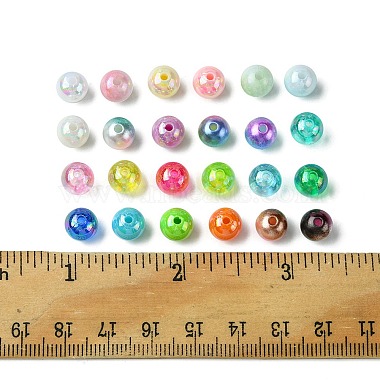 kit de fabrication de bijoux à faire soi-même 600 pièces 24 styles de perles rondes en acrylique et en plastique(DIY-FS0005-63)-5