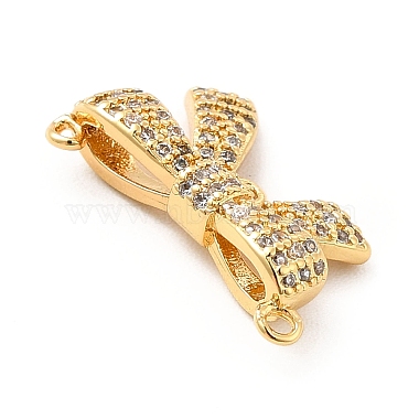 Rack Plating Brass Micro Pave Clear Cubic Zirconia Chandelier Component Links(KK-K270-08G)-3