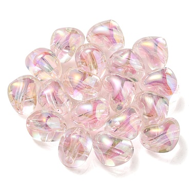 Two Tone UV Plating Transparent Acrylic European Beads(OACR-F004-06D)-3