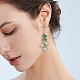 Shell Pearl & Plastic & Glass Flower Dangle Earrings(EJEW-TA00193)-3