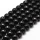 Natural Black Onyx Beads Strands(G-D840-22-8mm)-1