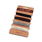 Jute Cord, Jute String, Jute Twine, for Arts Crafts DIY Decoration Gift Wrapping, Colorful, 1mm, about 5yard/Colour(OCOR-WH0058-11D)