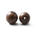 SandalWood Beads, Round, Saddle Brown, 8mm, Hole: 1.4mm(WOOD-TAC0020-03F)