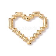 Ion Plating(IP) 304 Stainless Steel Linking Rings, Hollow Pixel Heart, Golden, 19x20.5x2.5mm, Inner Diameter: 14.5x15.5mm(STAS-G279-02G)