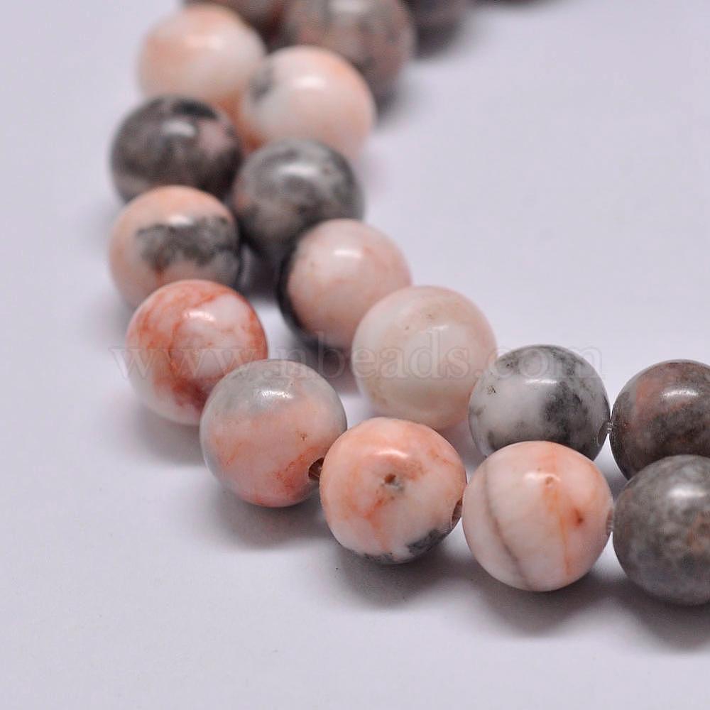 Details about   Pink & Gray Mixed Color Zebra Jasper Gemstone and Lava 8mm Bead Essential Oil Ar 