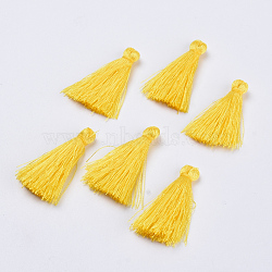 Polyester Tassel Pendant Decorations, Yellow, 30~35mm(FIND-S260-D05)