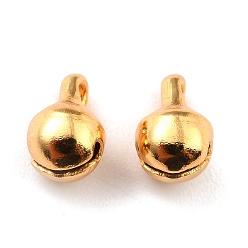 304 Stainless Steel Bell Charms, Real 18K Gold Plated, 7.5x5x5mm, Hole: 1.2mm
