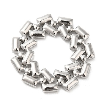 304 Stainless Steel Linking Rings, Flat Round, Stainless Steel Color, 25x2mm, Inner Diameter: 11.5x12.5mm
