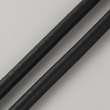 Rubber Sealing Strip, Pressure Sensitive Adbesive, for Door Gap, Window Gap, Sound and Light Innsulation, Round, Black, 0.5cm