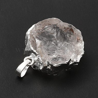 Natural Quartz Crystal Pendants(G-P487-03P)-5