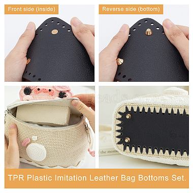 TPR Plastic Imitation Leather Bag Bottoms Set(FIND-WH0013-94)-4