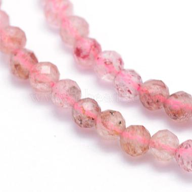 Natural Strawberry Quartz Beads Strands(G-E411-09A-3mm)-3
