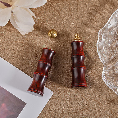 Wood Bamboo Joint Shaped Perfume Bottle Big Pendants(WOOD-WH0001-09)-4