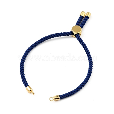 Half Finished Twisted Milan Rope Slider Bracelets(FIND-G032-01G)-4