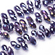 Electroplate Glass Faceted Teardrop Beads Strands(X-EGLA-D014-11)-2