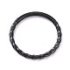 Витые серьги-кольца для девушек(STAS-D453-01B-04)-1