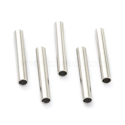 304 Stainless Steel Beads, Tube Beads, Stainless Steel Color, 15x2.5mm, Hole: 1.8mm(STAS-H160-05F-P)