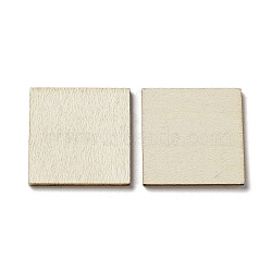 Unfinished Wood Square Slices, Wood Cutouts, for Painting, Pyrography, Blanched Almond, 3x3x0.2cm(WOOD-XCP0001-85)