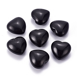 Natural Obsidian Heart Love Stone, Pocket Palm Stone for Reiki Balancing, 24.5x25x14mm(G-I219-05A)