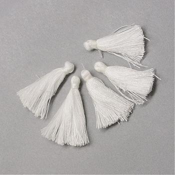 Cotton Tassel Decorations, Pendant Decorations, White, 30mm