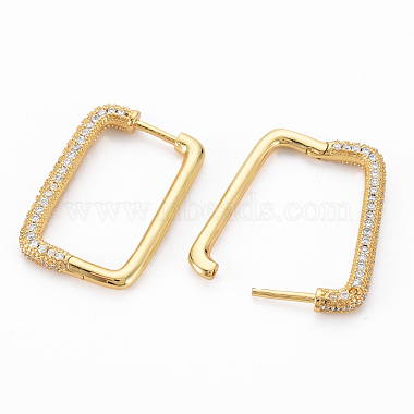 Rectangle Hoop Earrings for Girl Women(X-EJEW-N099-002LG-NF)-3