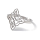 Sailor's Knot 304 Stainless Steel Hollow Adjustable Ring for Women(RJEW-E073-04P)-2