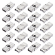 20Pcs Rectangle 201 Stainless Steel Watch Band Clasps(STAS-UN0051-85)-1