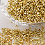 2mm Gold Glass Beads(SEED-Q003-01)