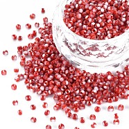 12/0 Glass Seed Beads, White, 2mm, hole: 0.8mm(SEED-S005-39)