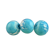 Baking Painted Round Glass Beads Strands, Dark Turquoise, 6mm, Hole: 1.3~1.6mm, about 133pcs/strand, 31.4 inch
(X-DGLA-S084-6mm-57)