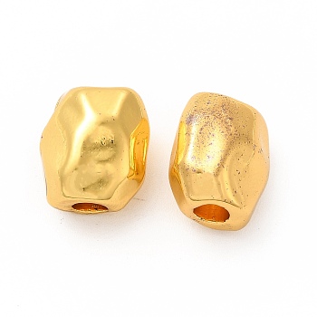 Alloy European Beads, Long-Lasting Plated, Cadmium Free & Lead Free, Golden, 13x11.5x9mm, Hole: 4mm