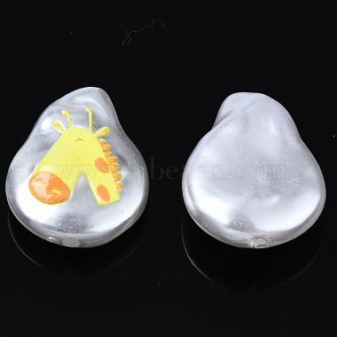 Perles d'imitation en plastique ABS imprimées 3d(KY-S163-420)-4
