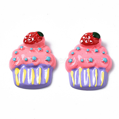 Spray Painted Resin Cabochons(CRES-Q215-006)-2