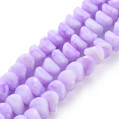 Opaque Baking Painted Crackle Glass Beads Strands(EGLA-S174-22A)-2