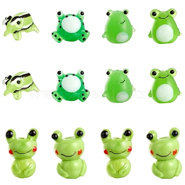 12Pcs 6 Styles Handmade Lampwork Beads(LAMP-SZ0001-65)-1