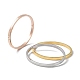 3Pcs 3 Color 304 Stainless Steel Grooved Bangles Set(BJEW-F464-08)-1