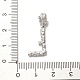 реечное покрытие латунь микро паве кубический цирконий европейские подвески с подвесками(KK-L210-015P-L)-3