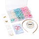Kit de fabrication de bijoux pour enfants avec perles et pendentifs colorés bricolage(DIY-LS0004-07)-6
