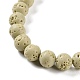 Brins de perles teintées en pierre de lave synthétique(G-H311-08B-01)-4