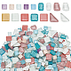 Light Color Series Glass Mosaic Cabochons(GLAA-WH0032-10B)-1