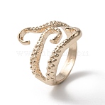 Alloy Octopus Tentacle Cuff Ring for Women Men, Open Finger Ring, Rose Gold, 3.5~21.5mm, Inner Diameter: US Size 9(19mm)(RJEW-WH0003-10RG)