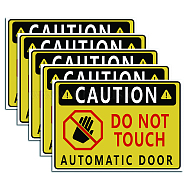 Waterproof PVC Warning Sign Stickers, Rectangle, Sign Pattern, 25x17.5cm(DIY-WH0237-021)